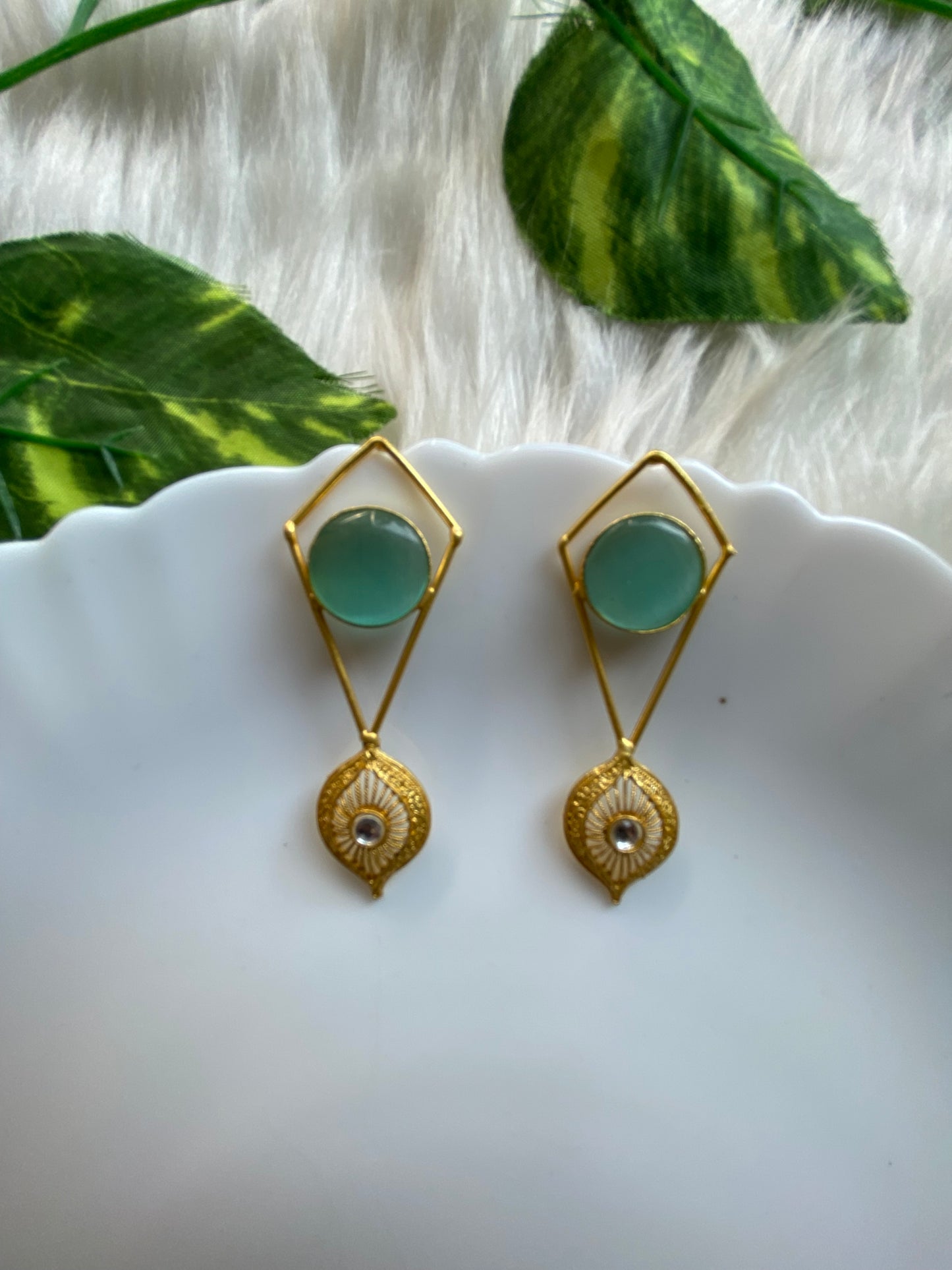 Kavita Brass Earrings