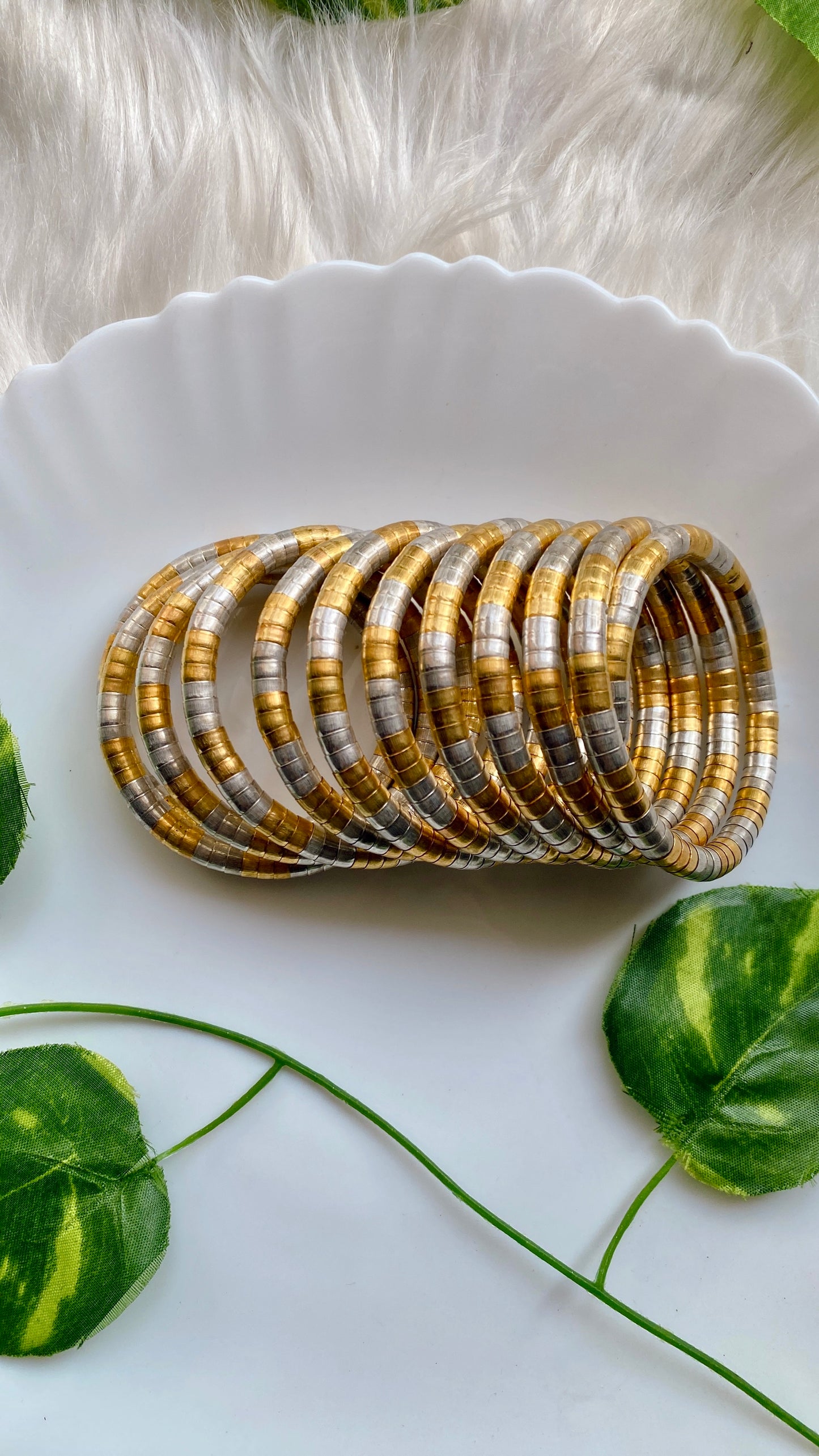 The Spiral Dual Tone Bangle