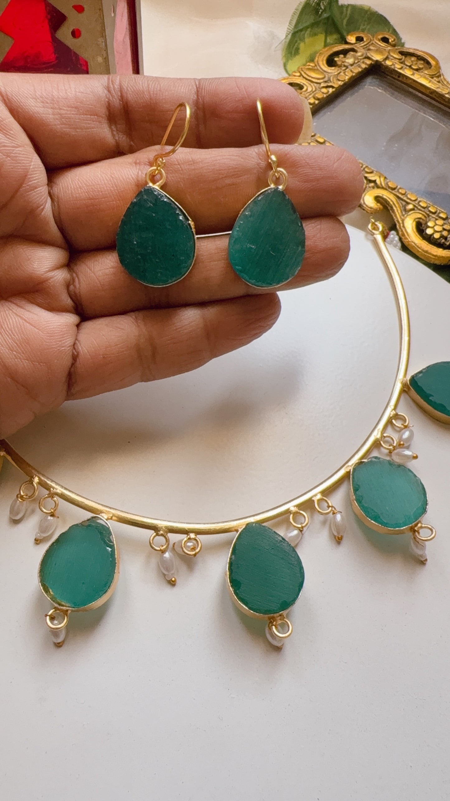 Akanksha Necklace - Green