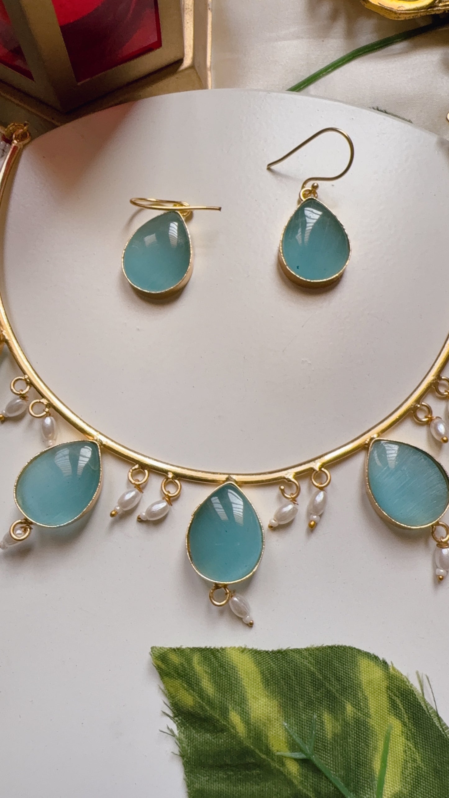 Akanksha Necklace - Sky Blue