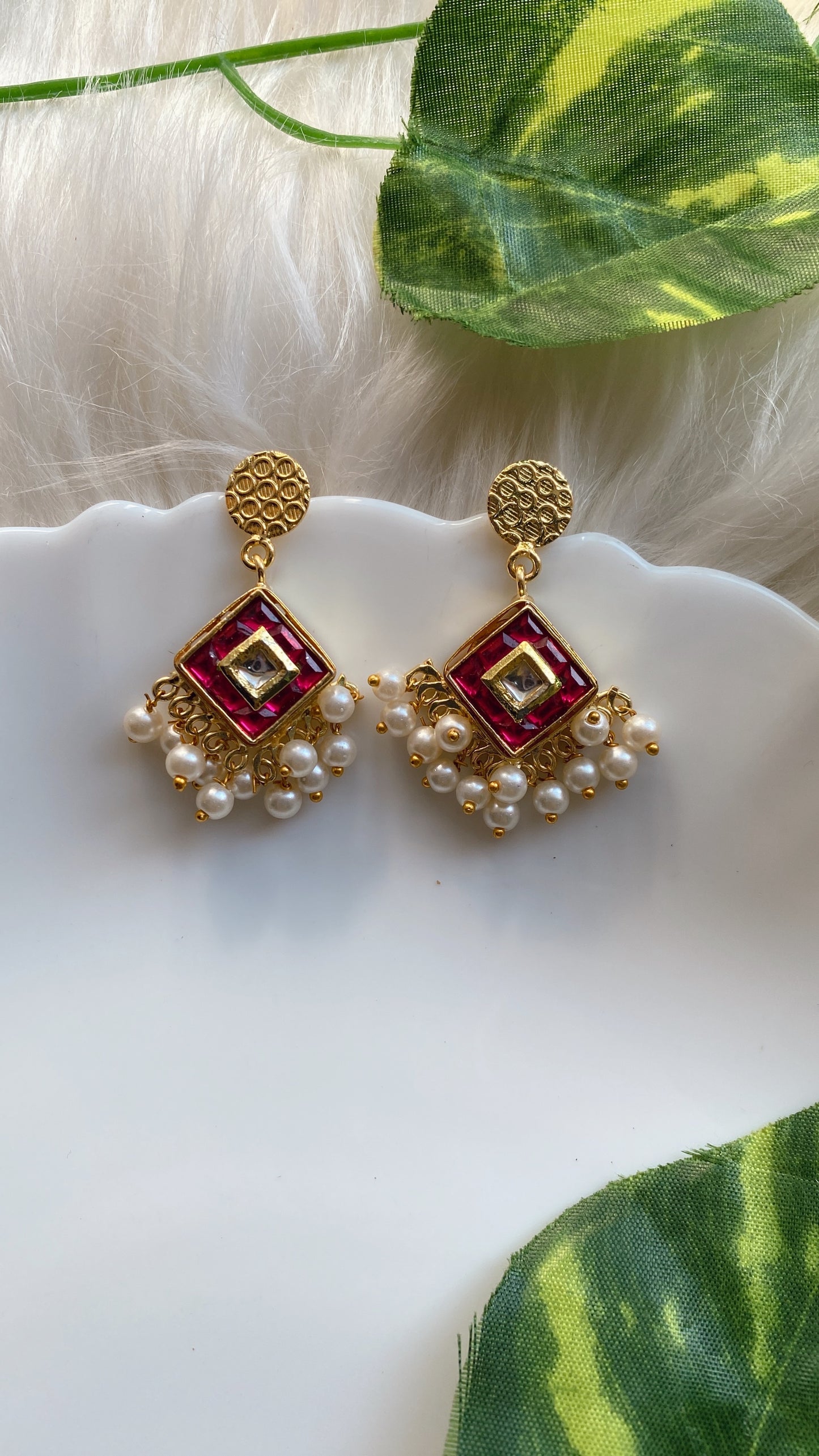 Rubina Pink Earrings