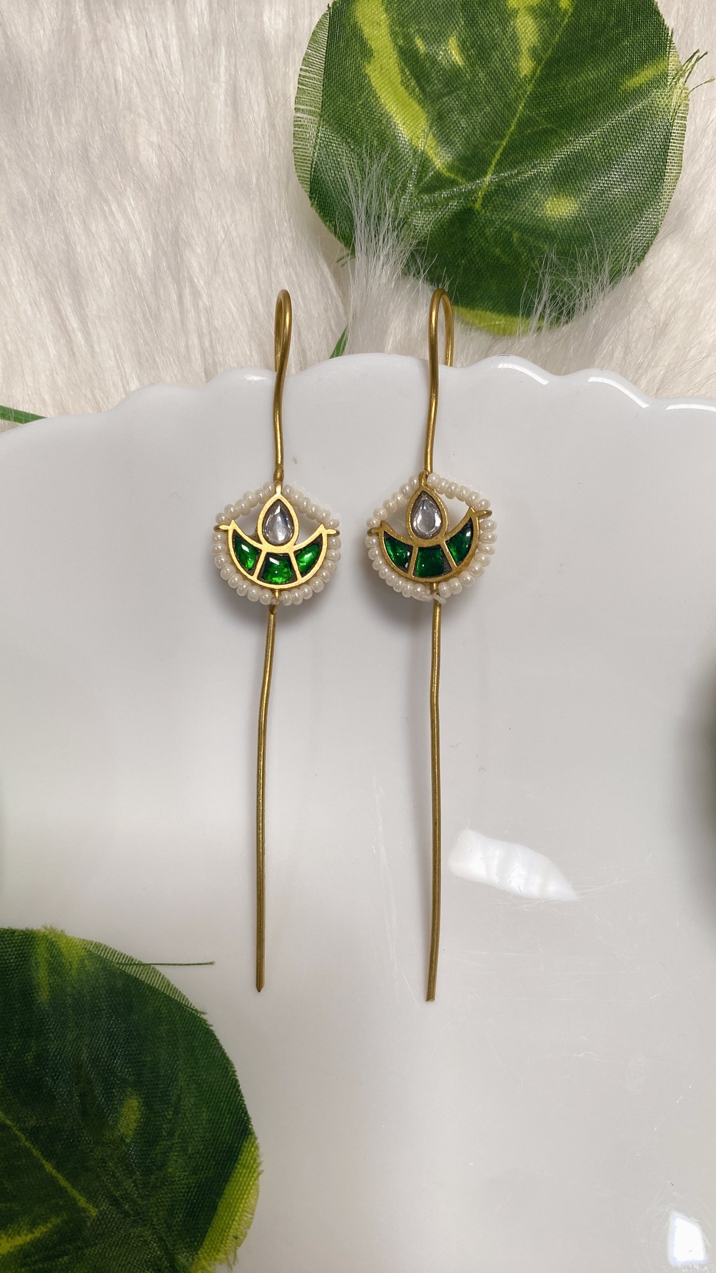 Nimisha Earcuffs -Green