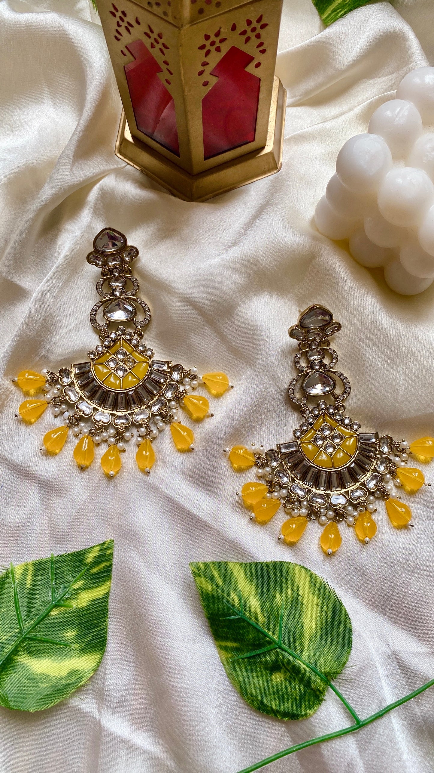Arohi Yellow Earrings