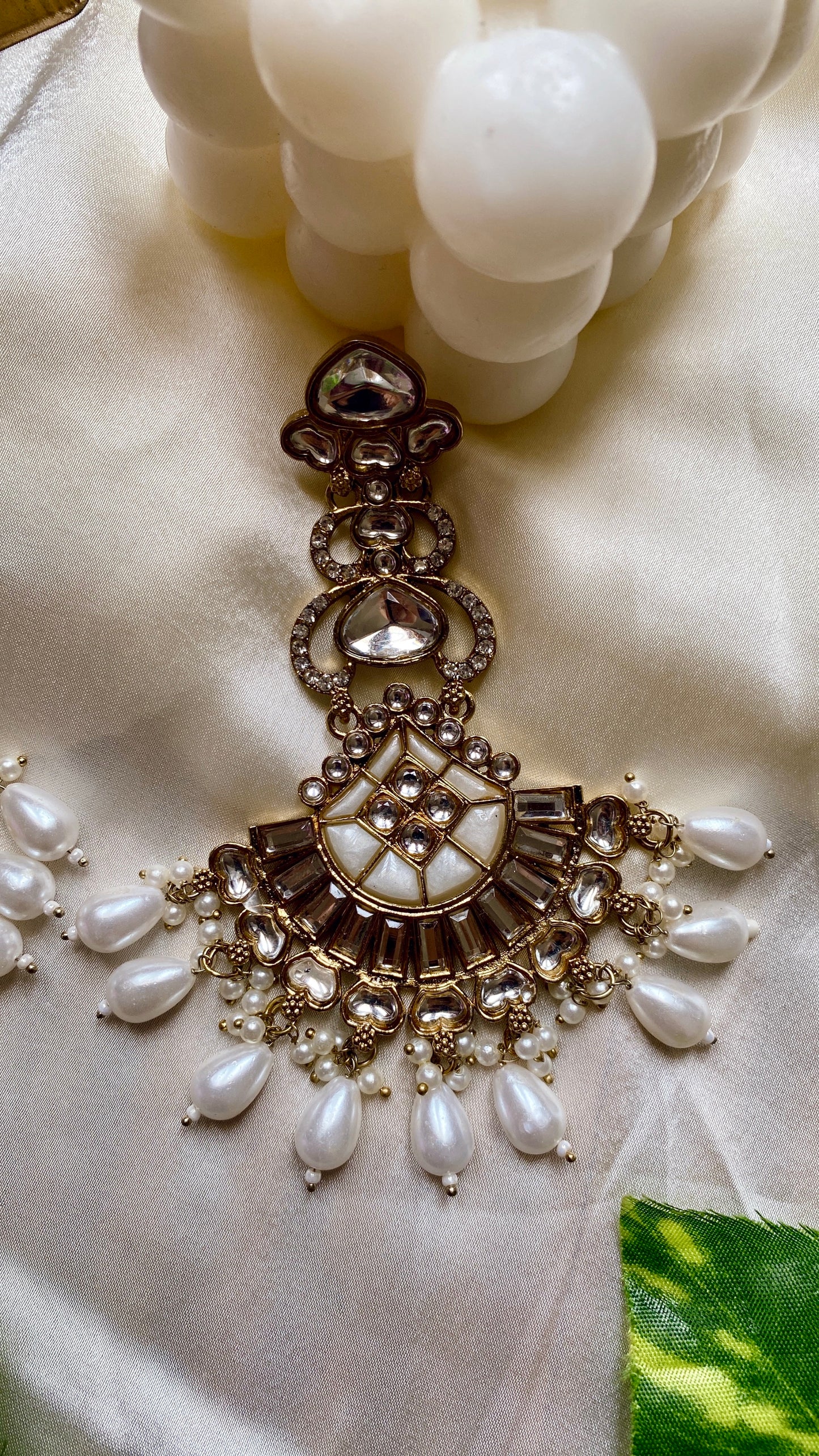 Arohi White Earrings