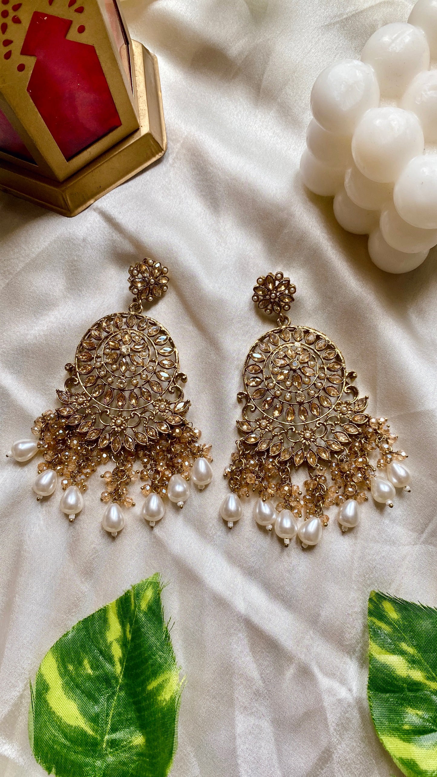 Kavya Golden Earrings