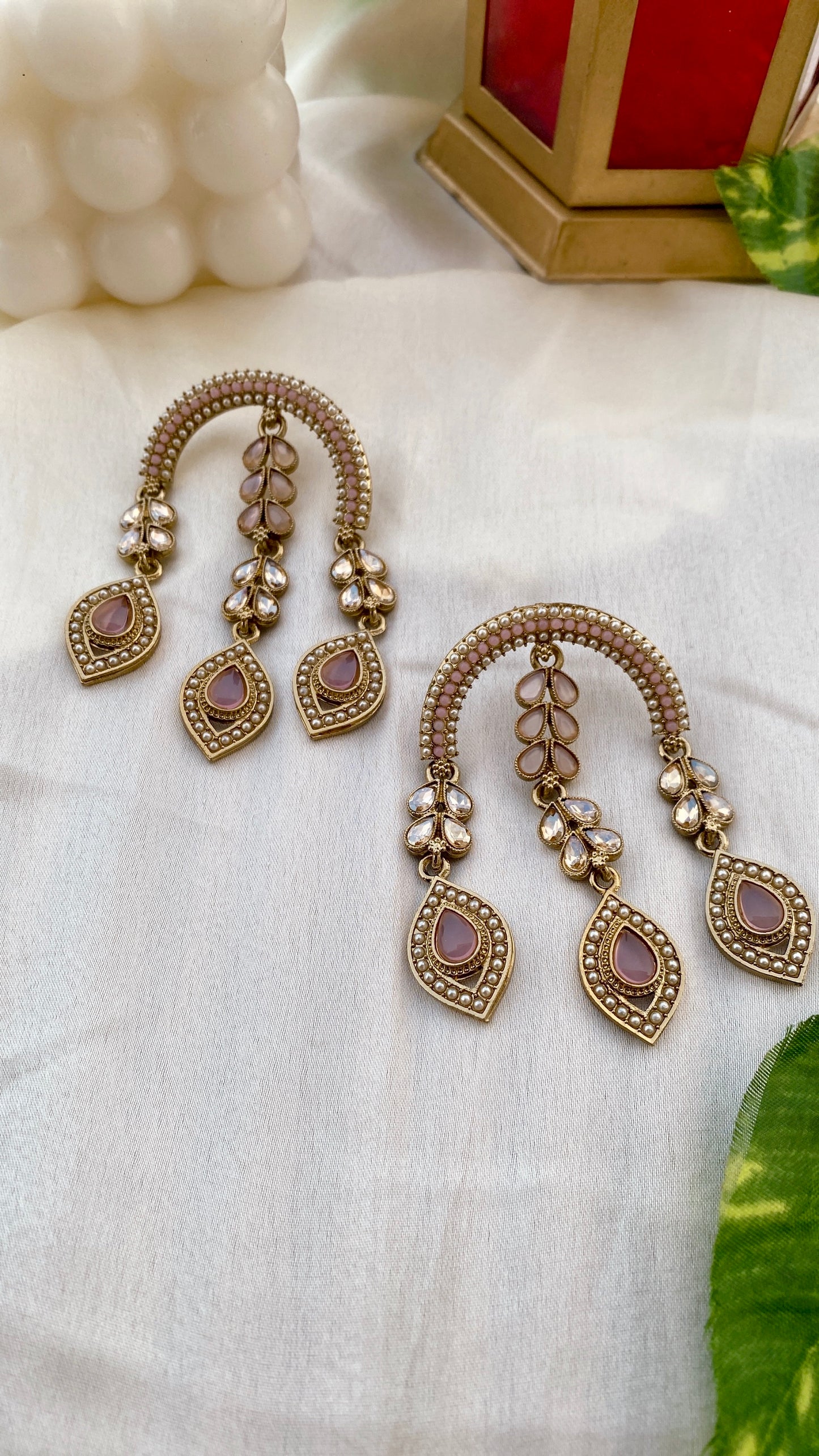 Geetanshi Pink Earrings