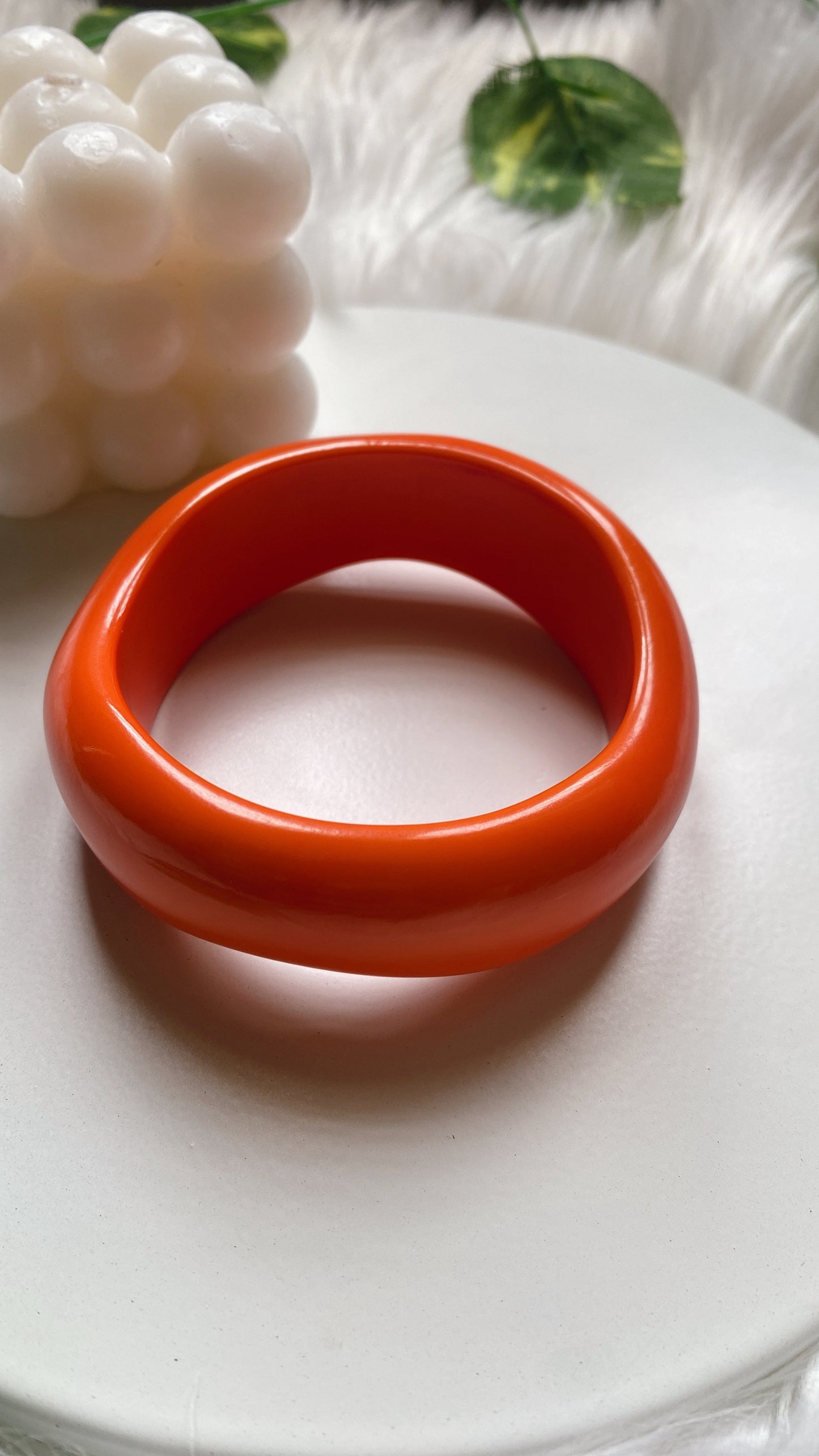 Alisha Resin Bangle - Orange