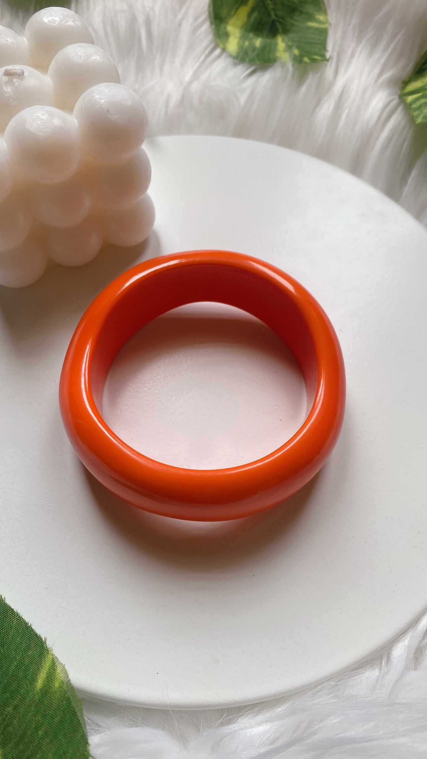 Alisha Resin Bangle - Orange