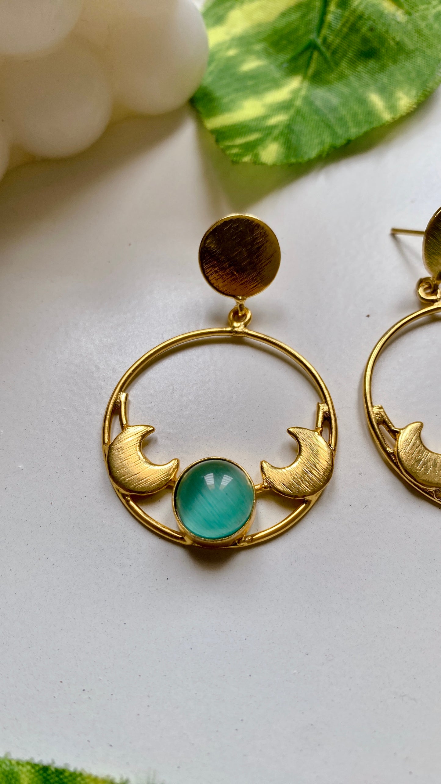 Mira Moods Earrings - Mint Green