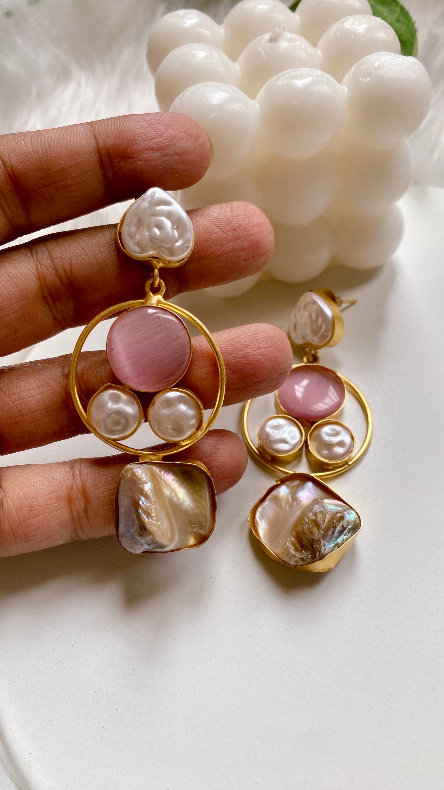 Gia Pink Earrings