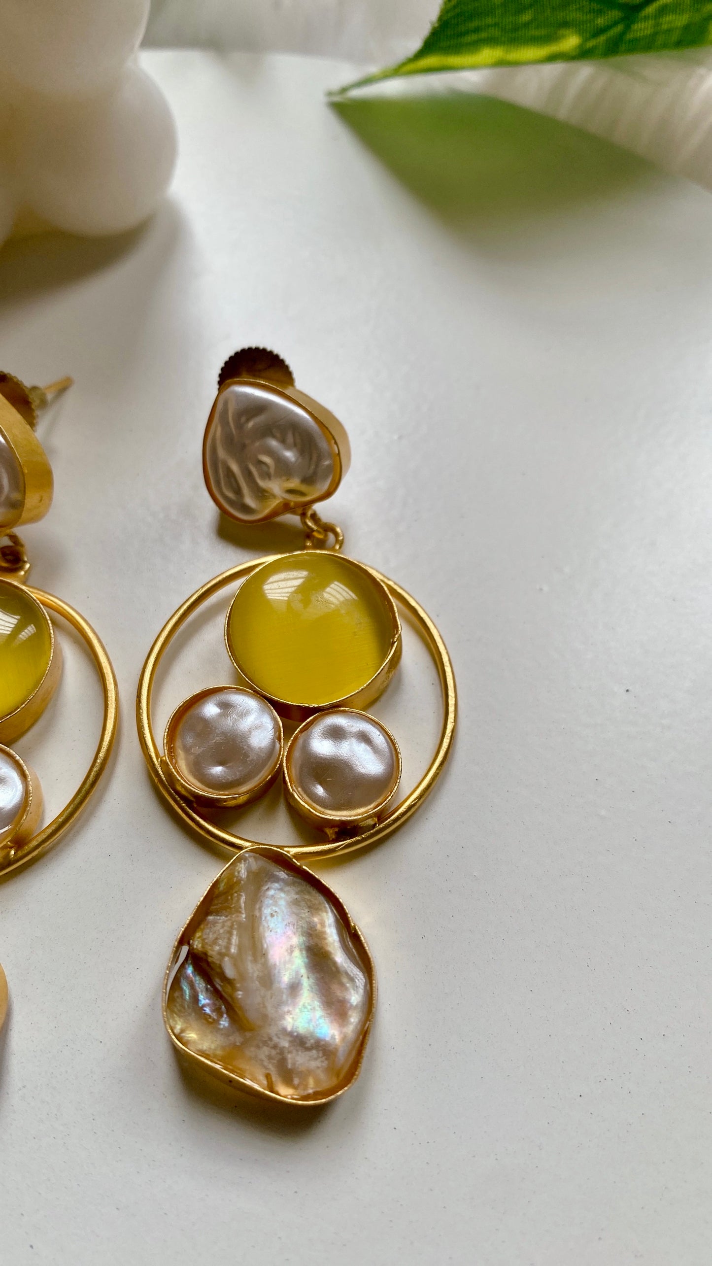Gia Yellow Earrings