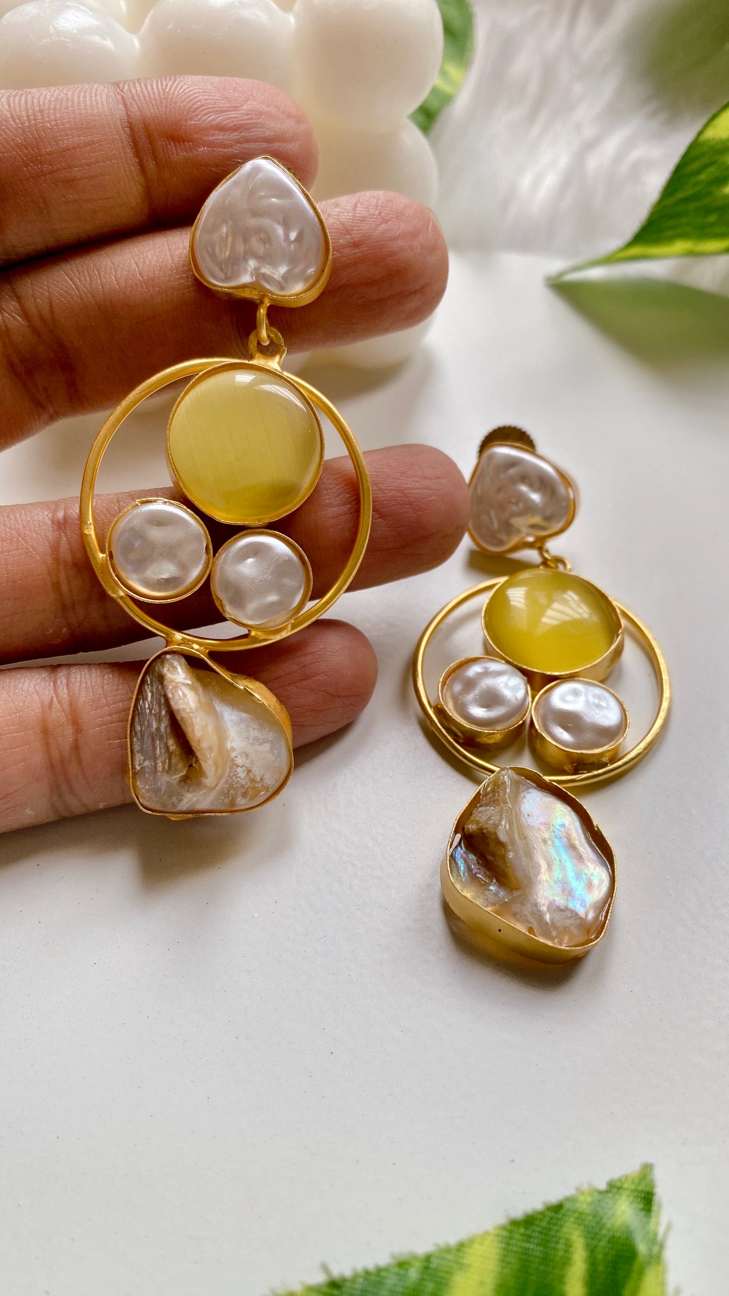 Gia Yellow Earrings