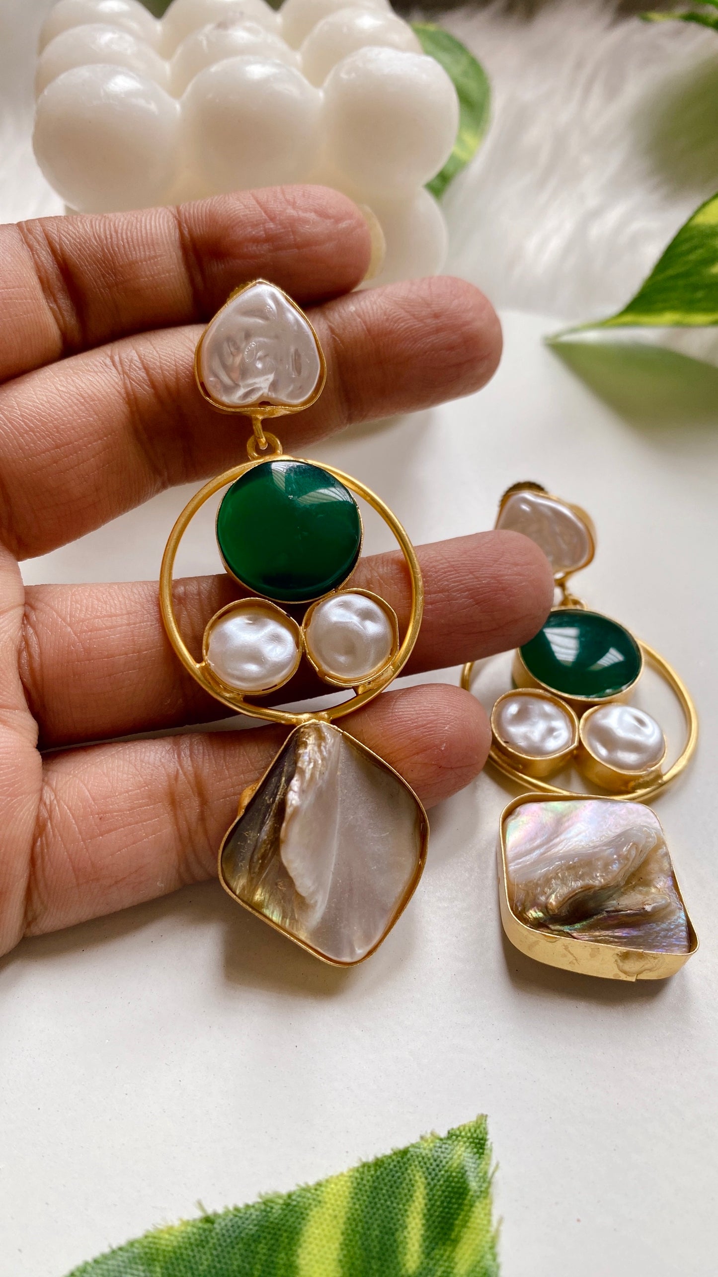 Gia Green Earrings