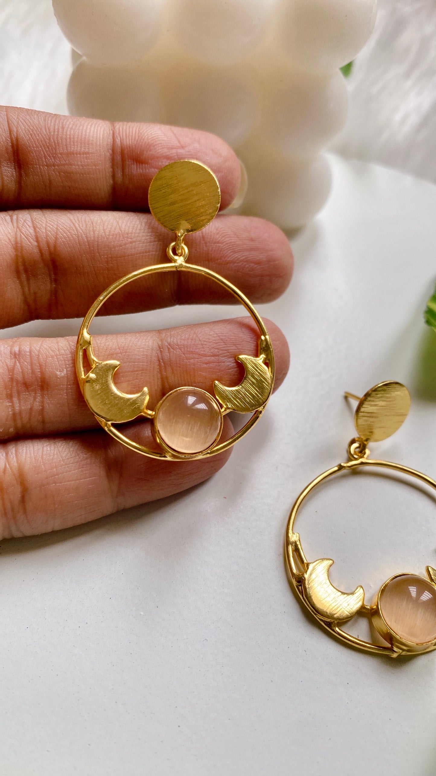 Mira Mood Earrings - Peach