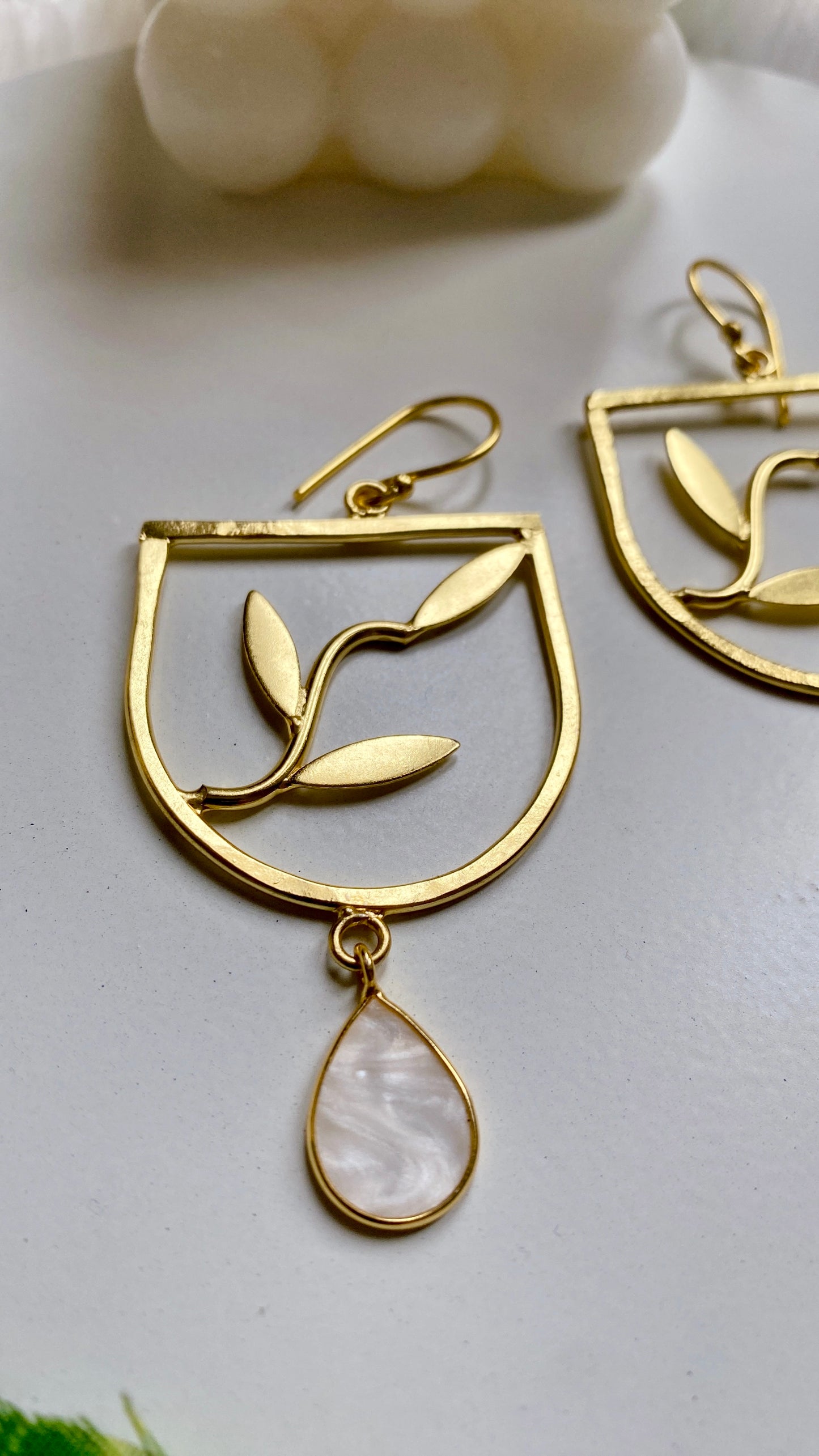 Leaf Pot Earrings