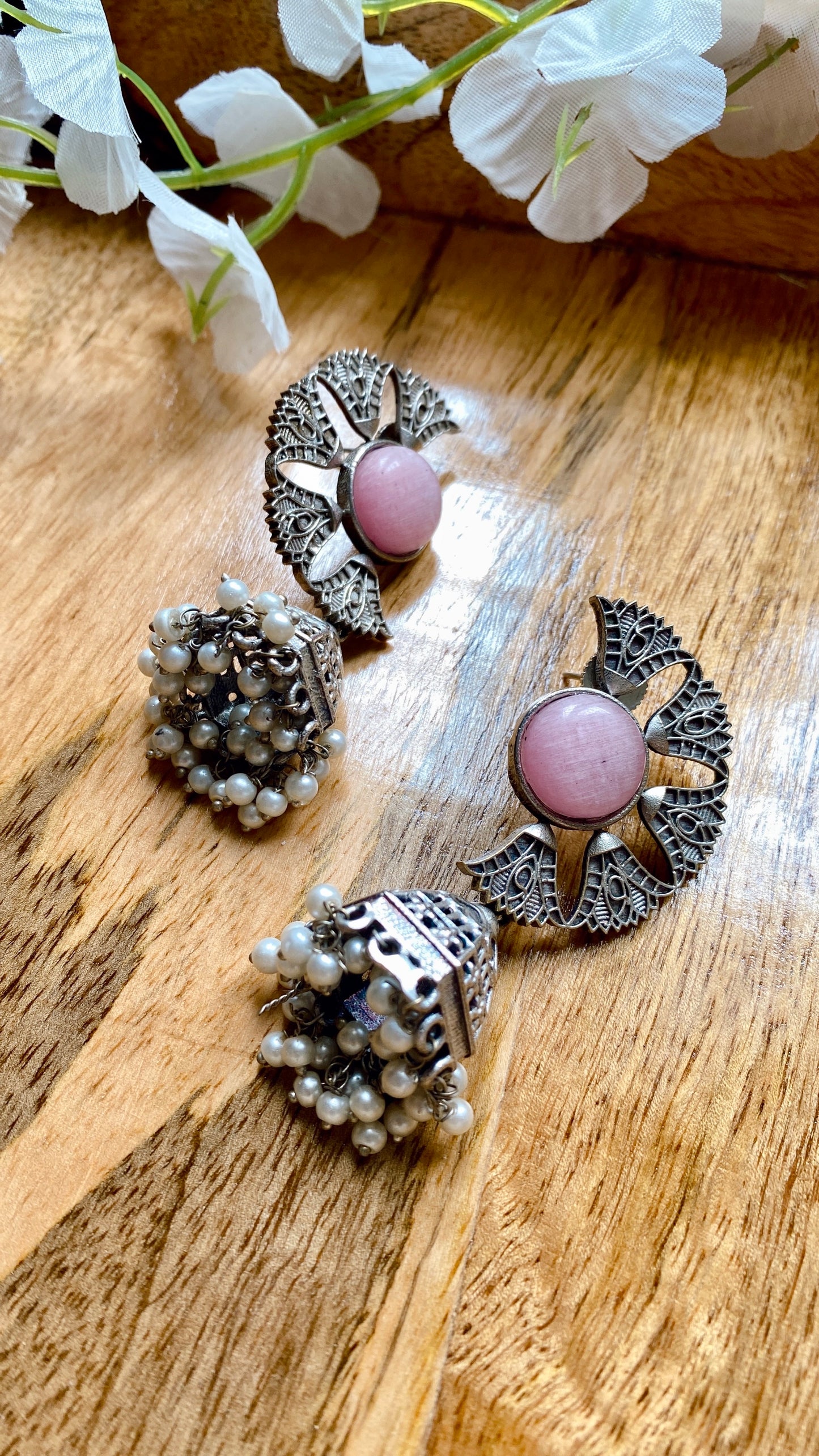 Tanira Pink Earrings