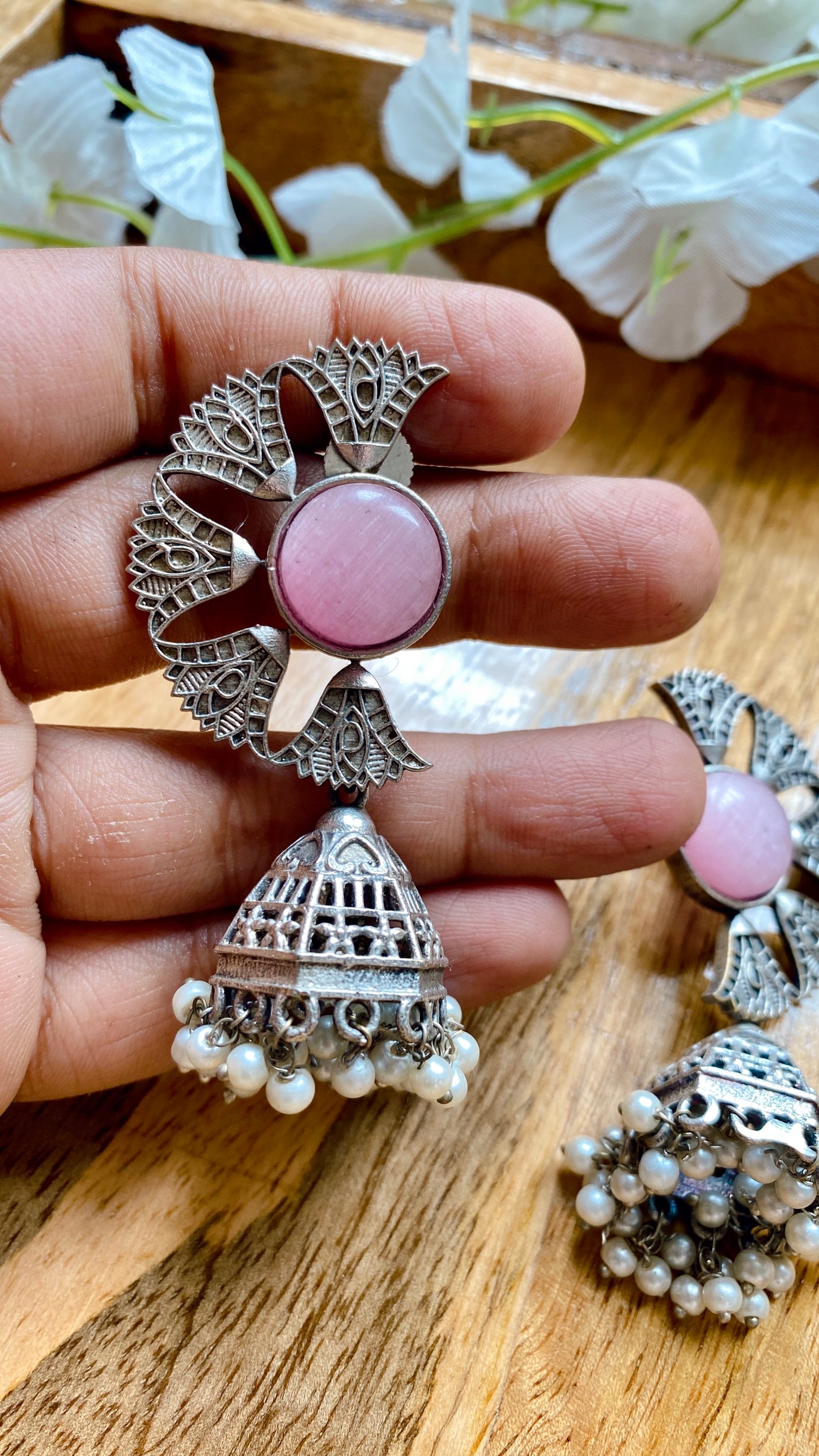 Tanira Pink Earrings