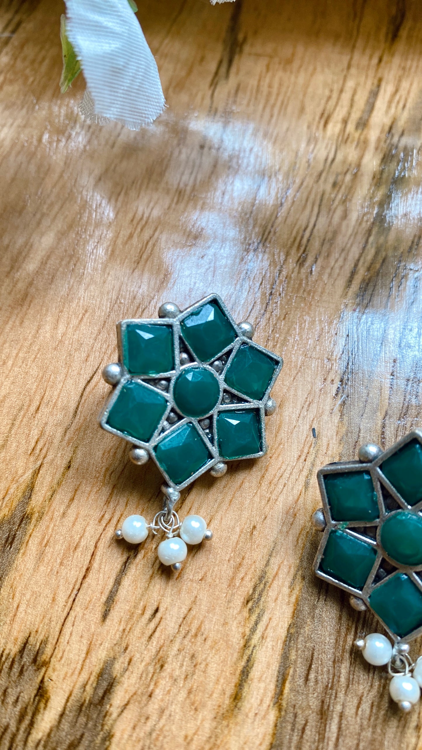 Sheetal Studs - Green