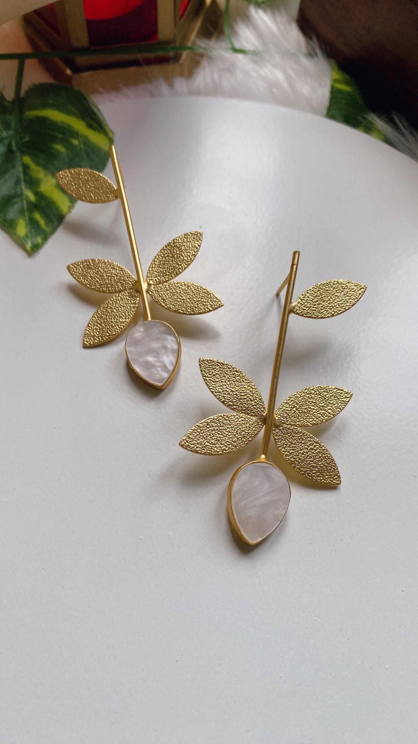Golden Petals Earrings