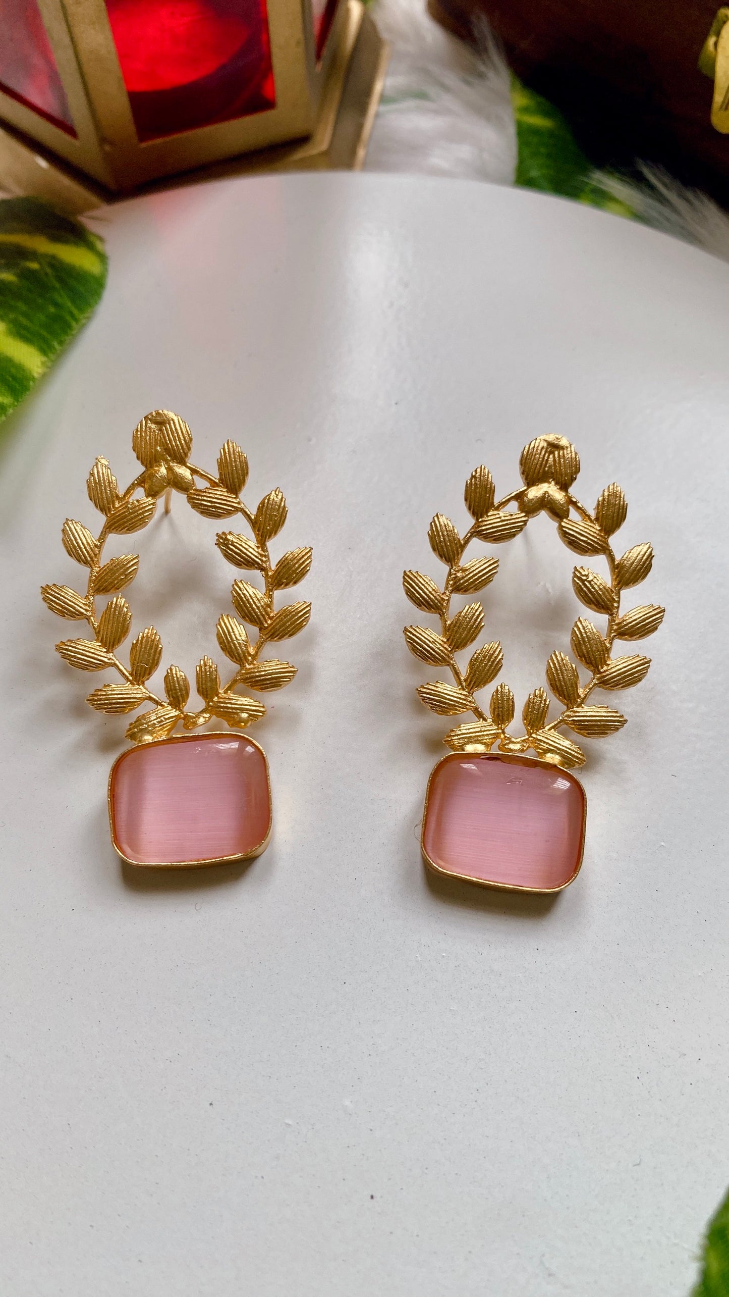Aurora Earrings - Pink