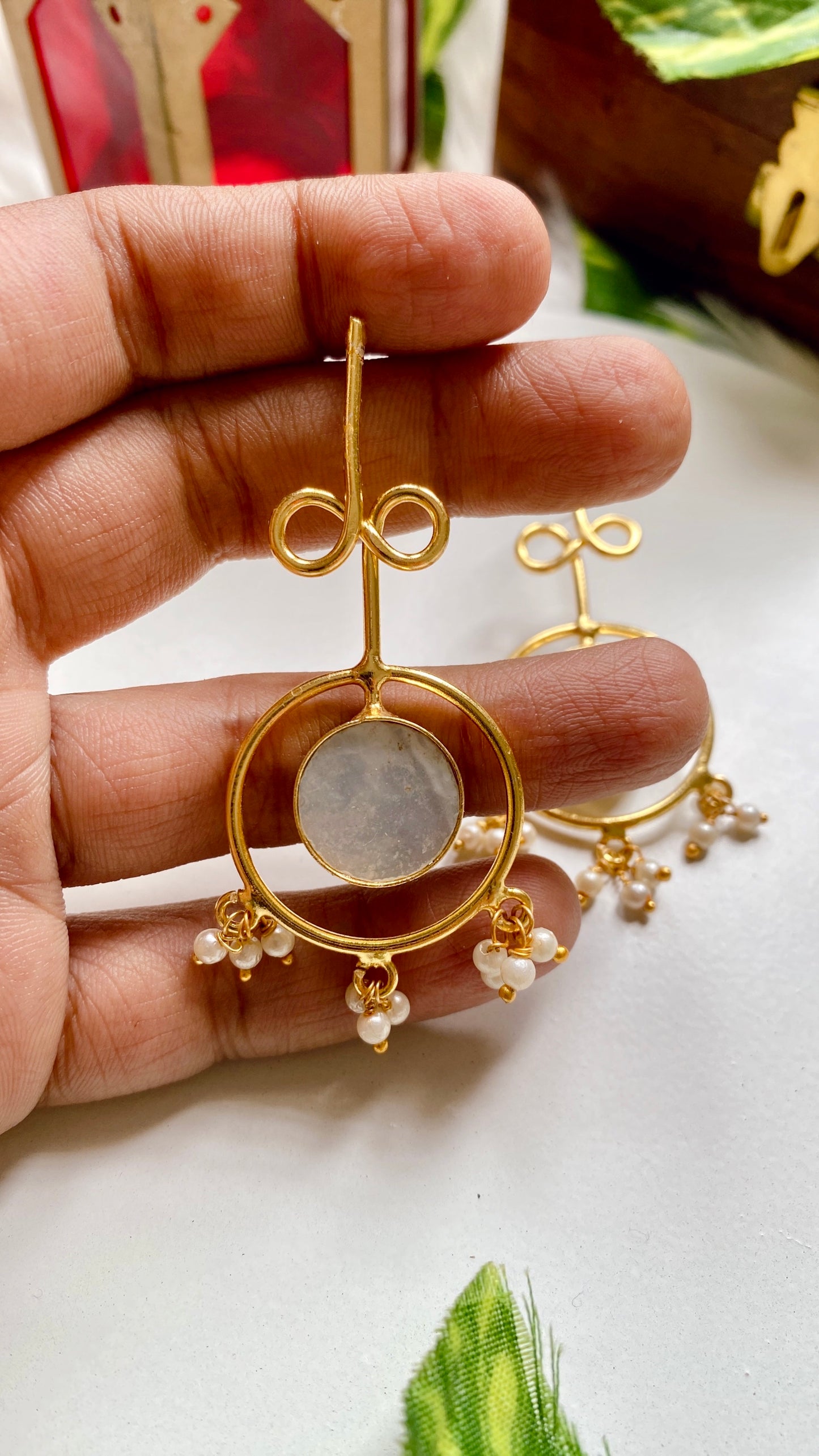 Navya Pearly Earrings