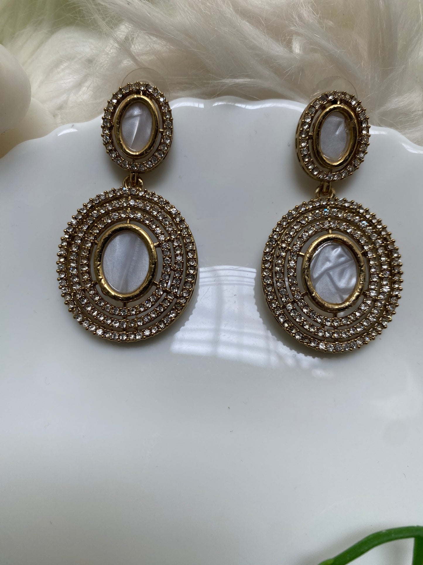 Chaya Natural Stone statement Earrings