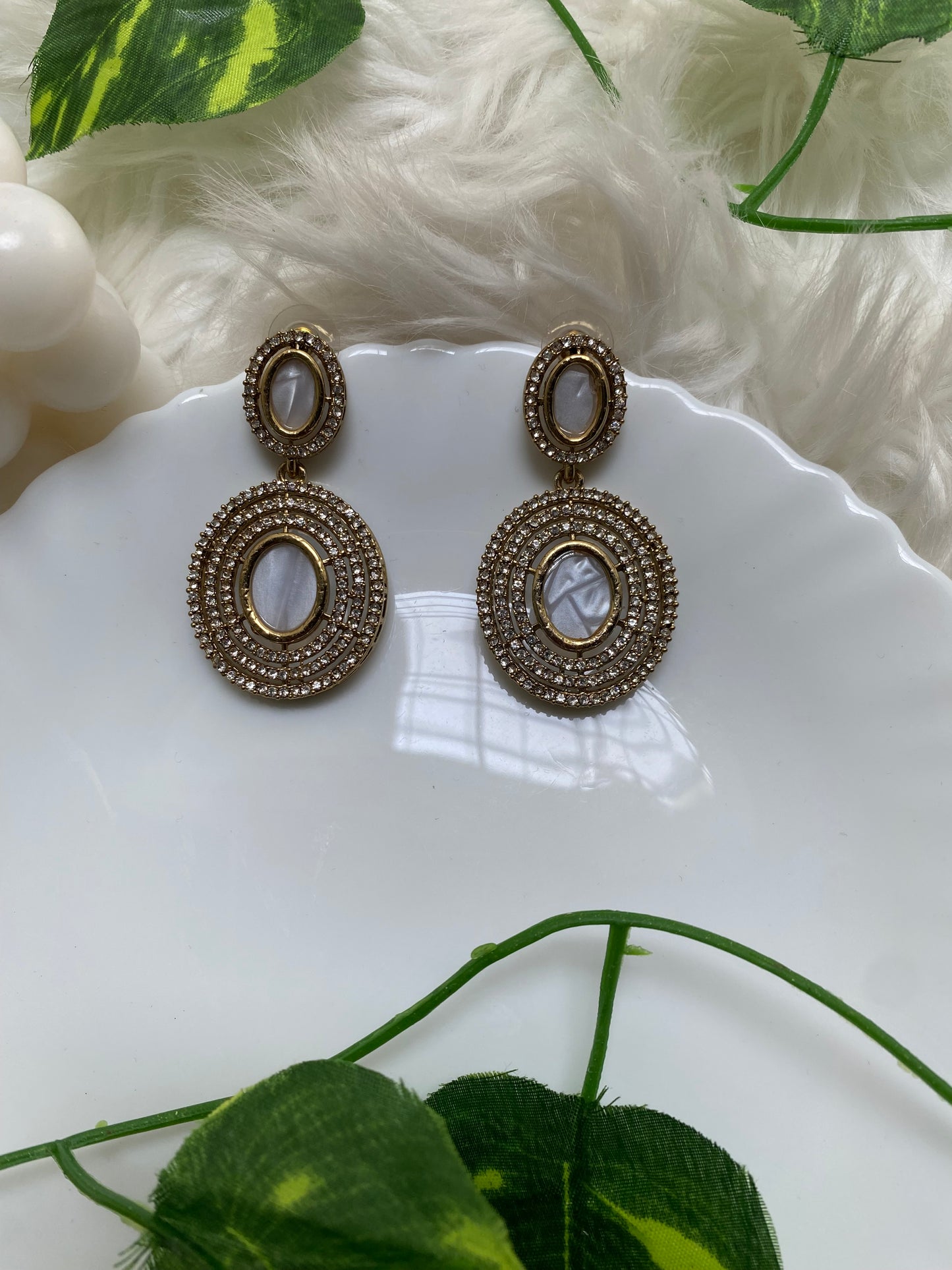 Chaya Natural Stone statement Earrings