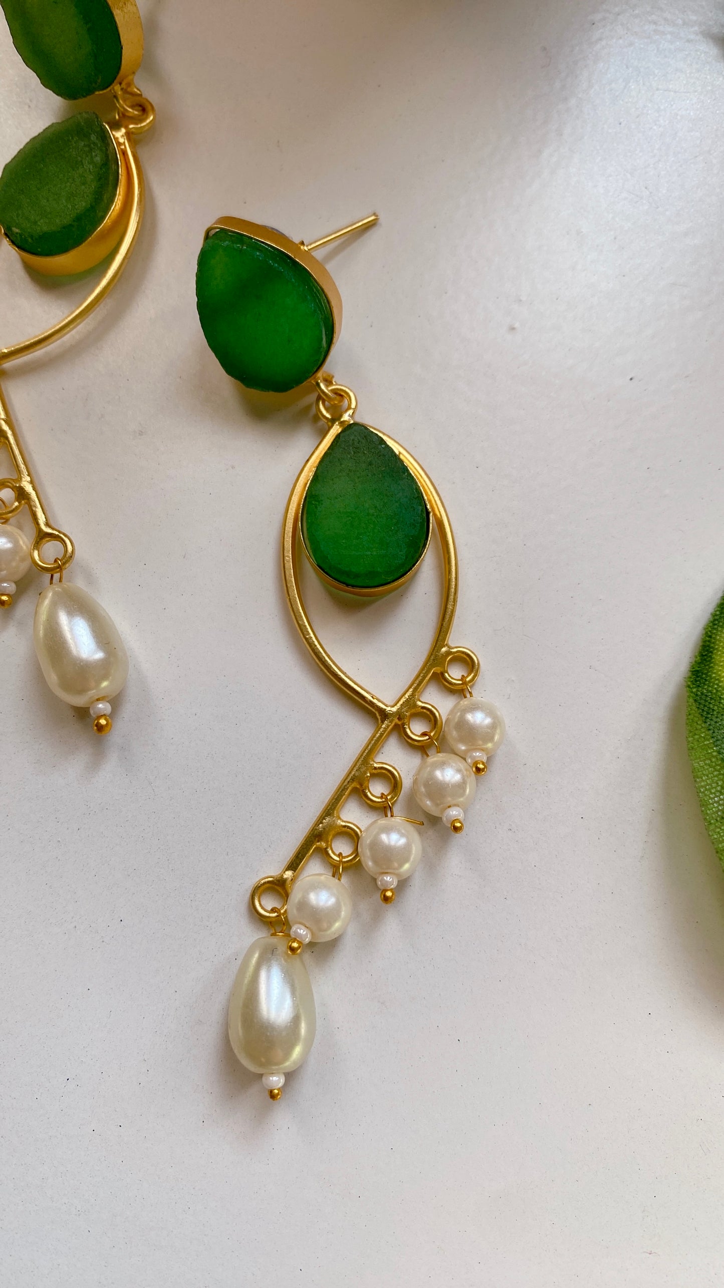 Amaya Earrings - Green