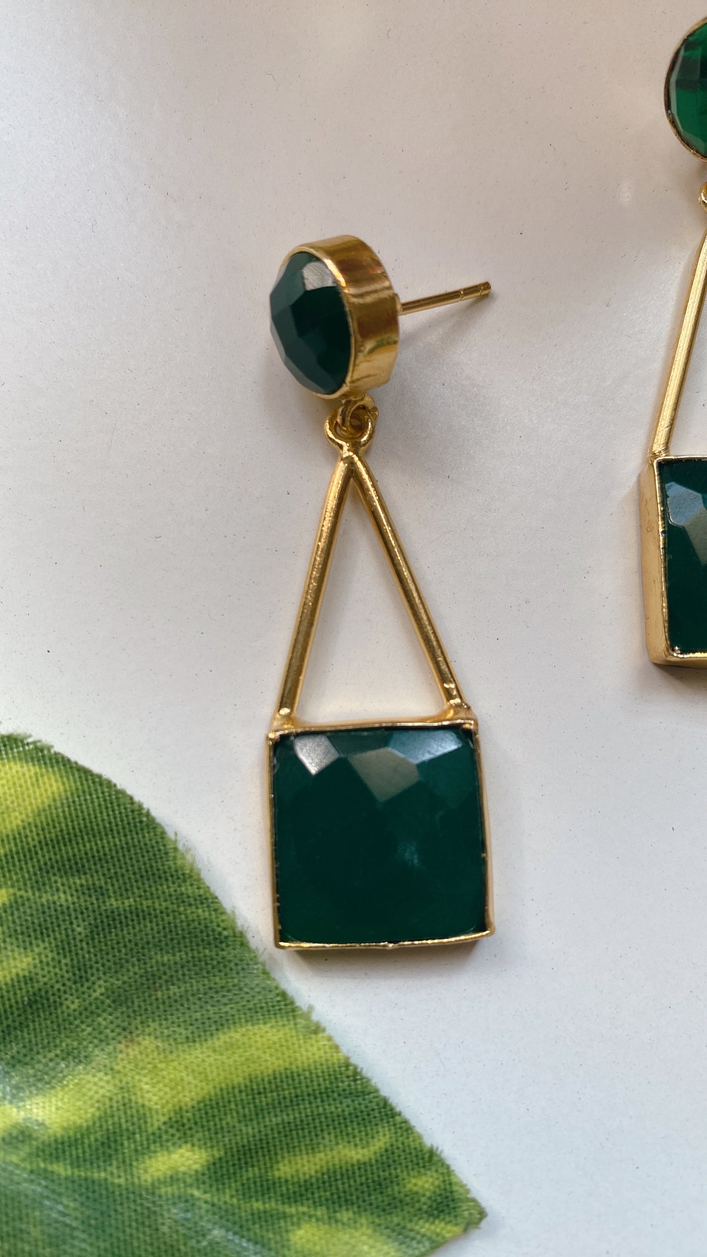 Ophelia Earrings - Green