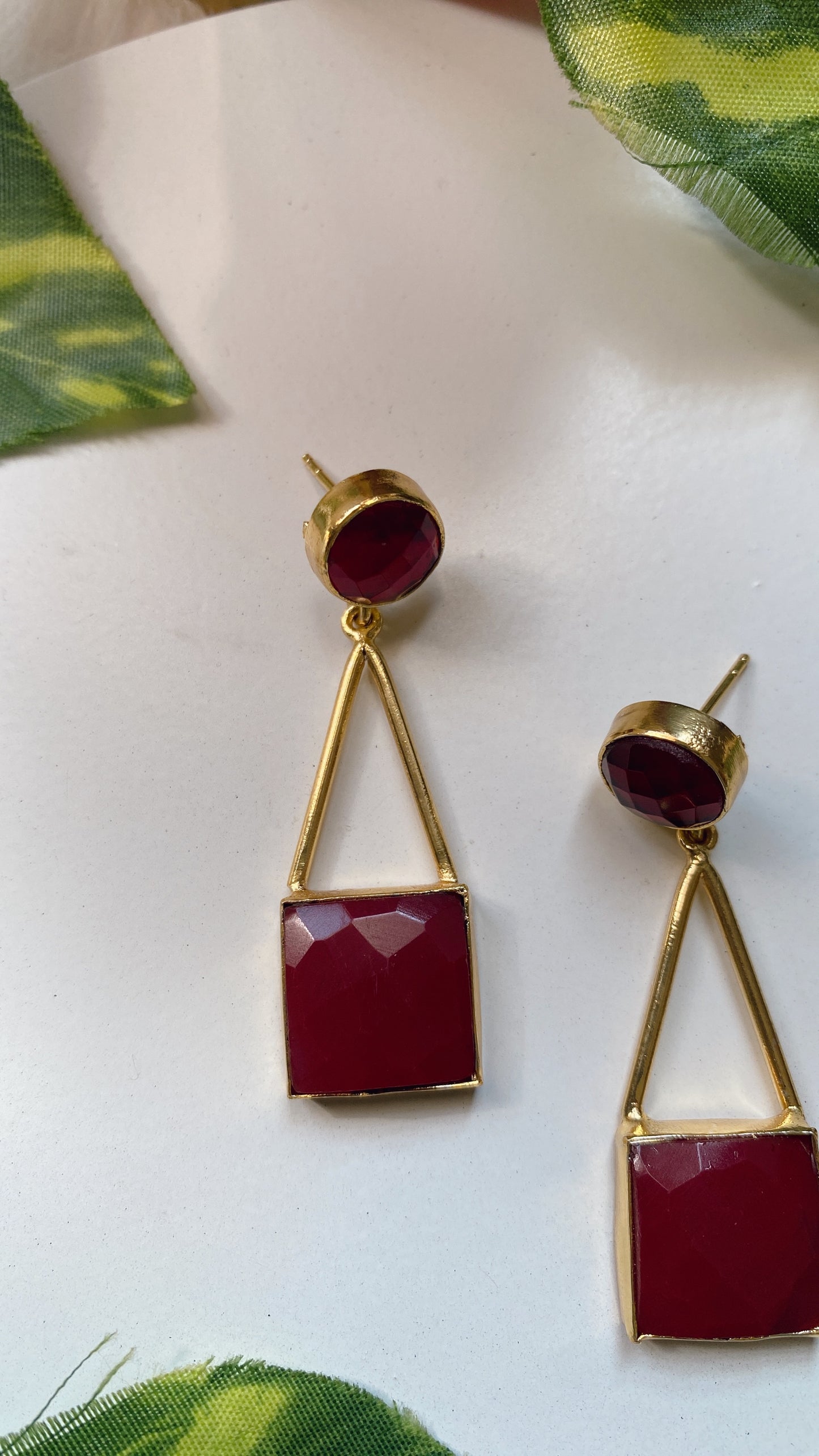 Ophelia Earrings - Red