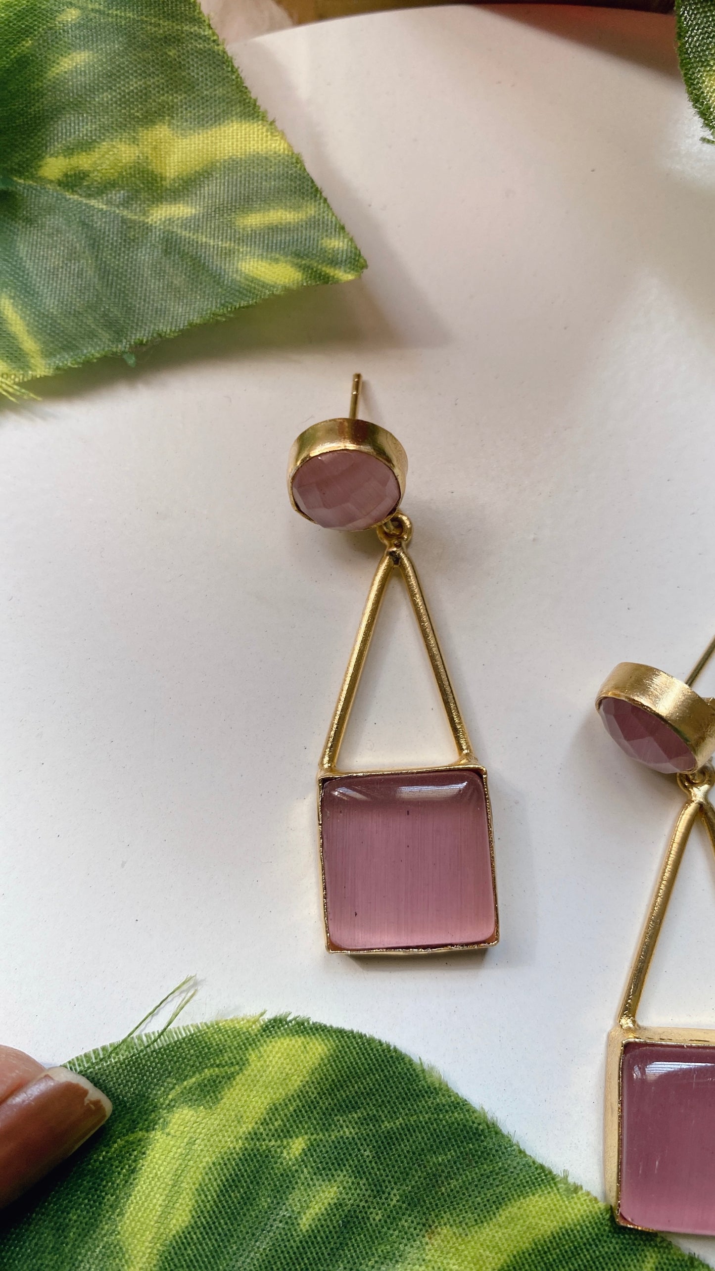 Ophelia Earrings - Pink