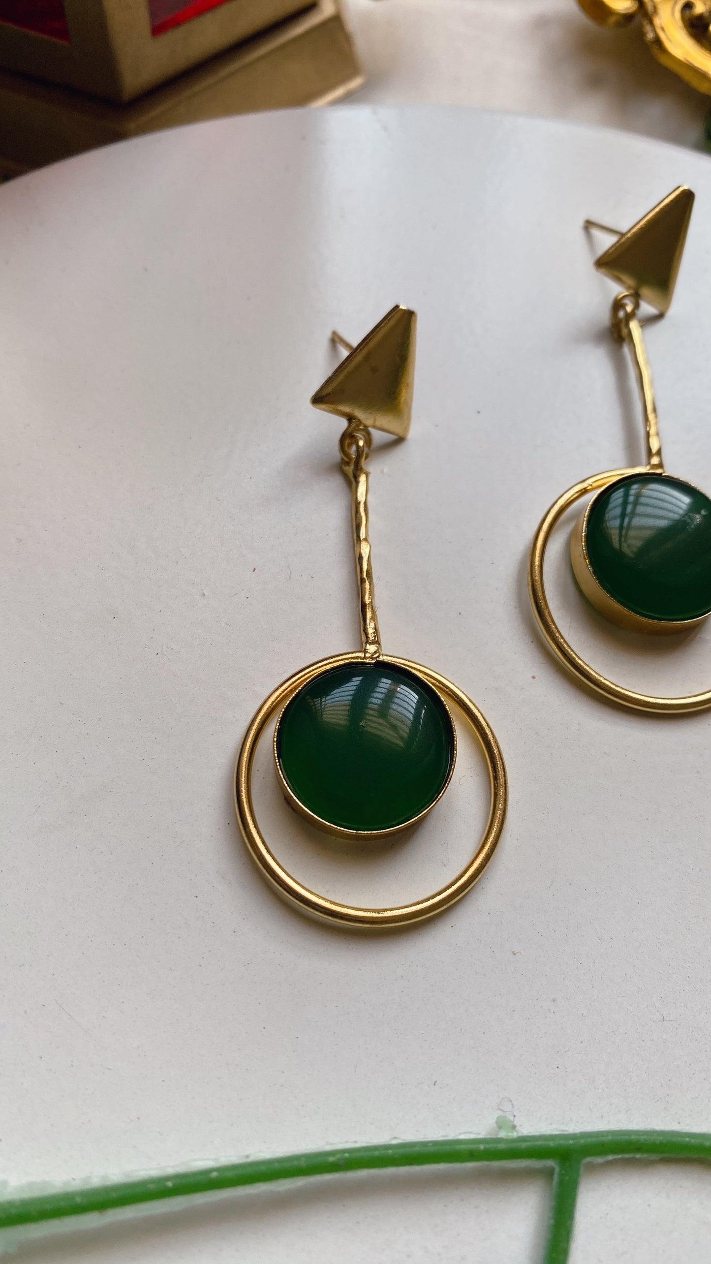 Leela Earrings - Green