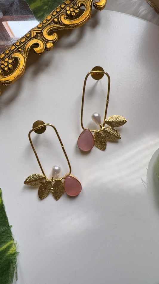 Misha Wings Earrings - Pink