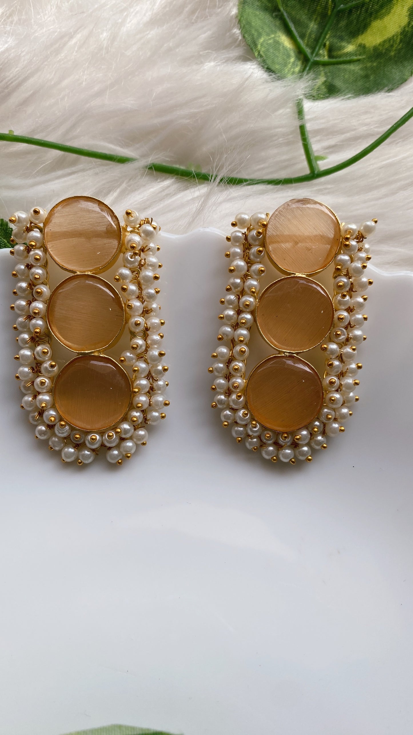 Mayra Monalisa Stone Beaded Earrings