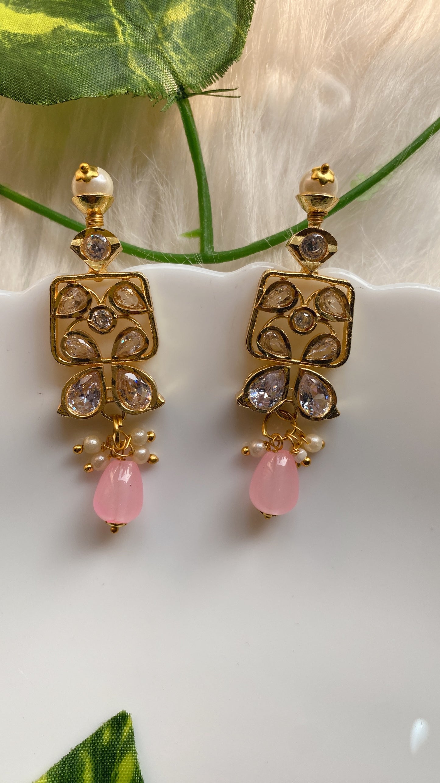 Kavita Pink Earrings