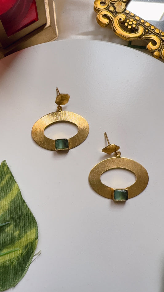 Roshika Earrings - Mint Green