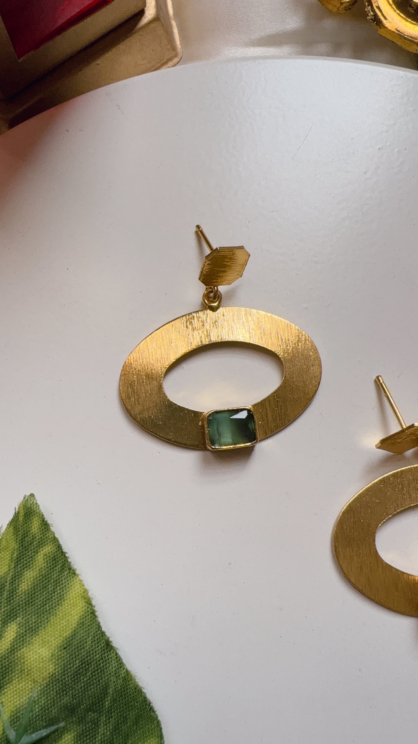 Roshika Earrings - Mint Green