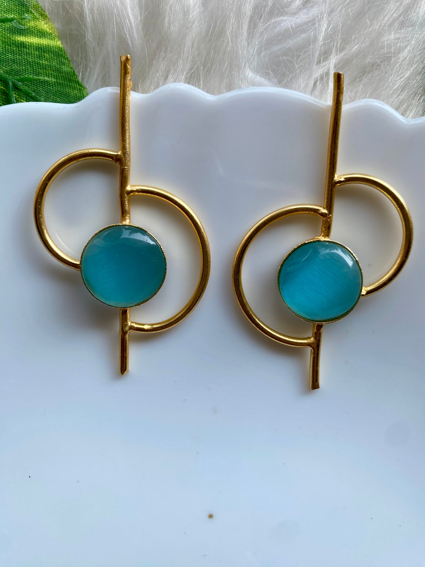 Ravish Rings Sky Blue Earrings