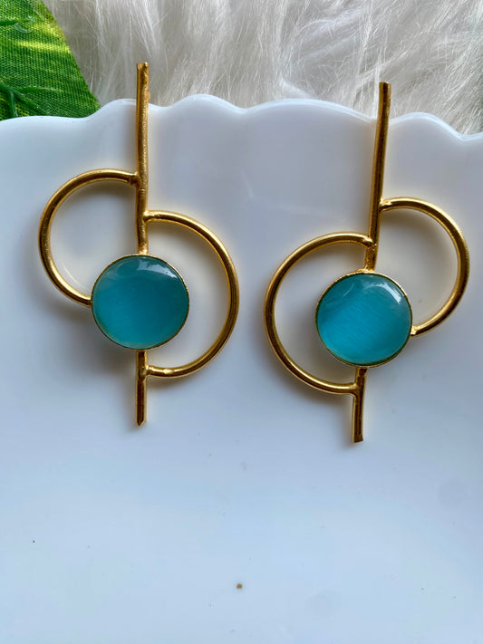 Ravish Rings Sky Blue Earrings
