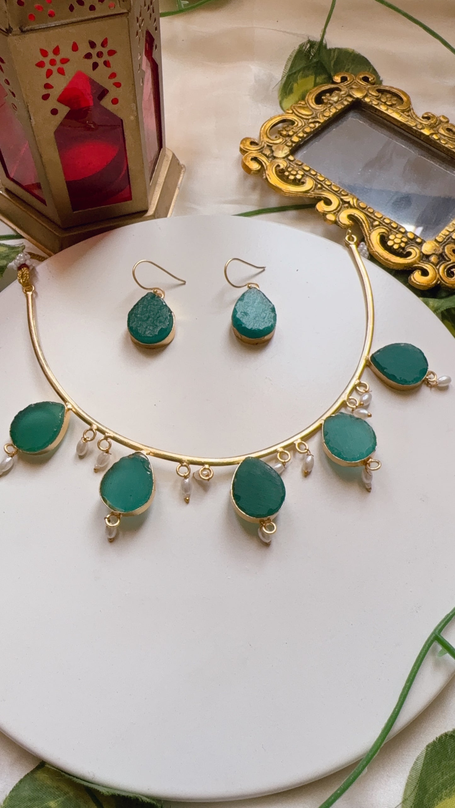 Akanksha Necklace - Green