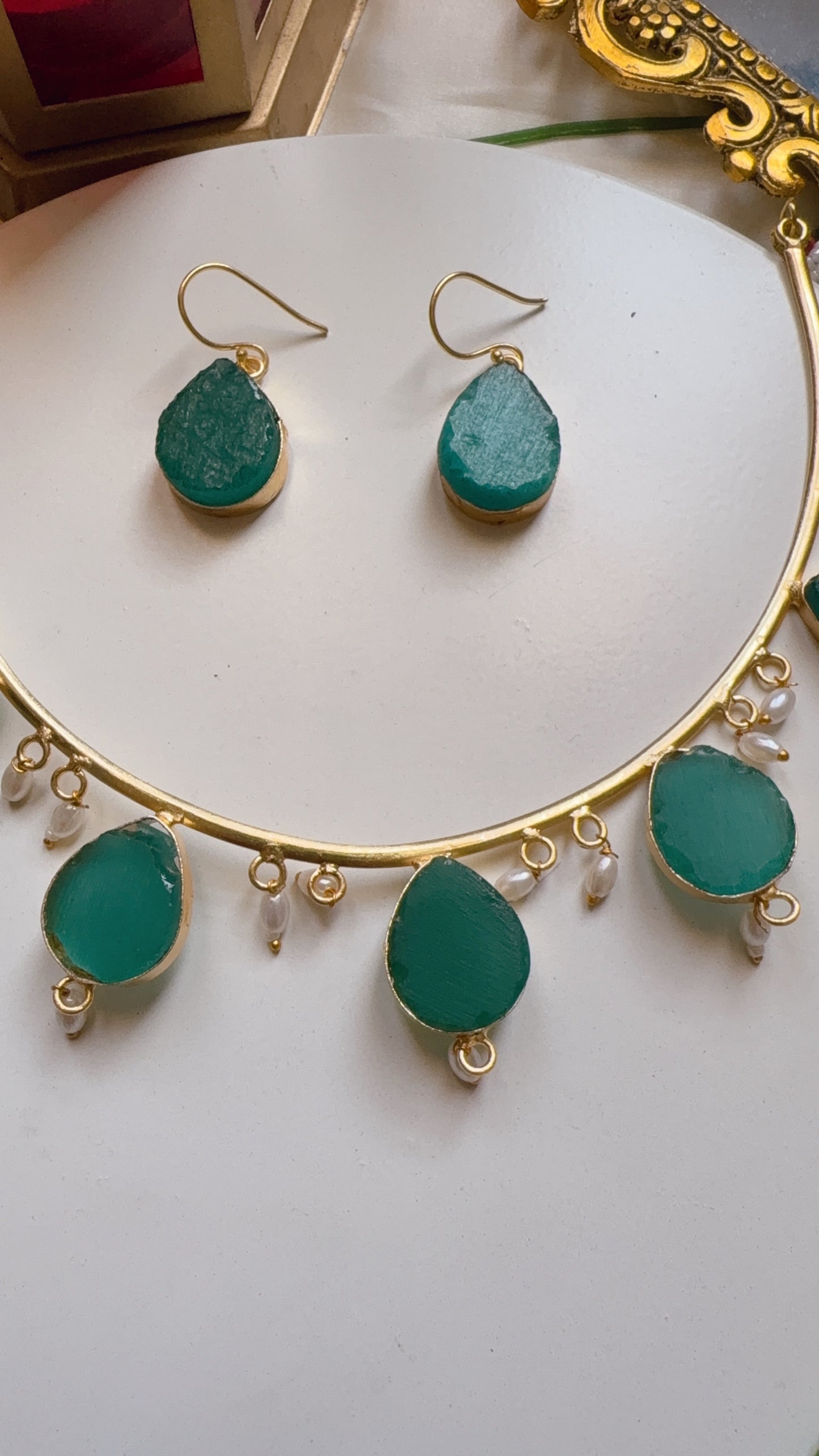 Akanksha Necklace - Green