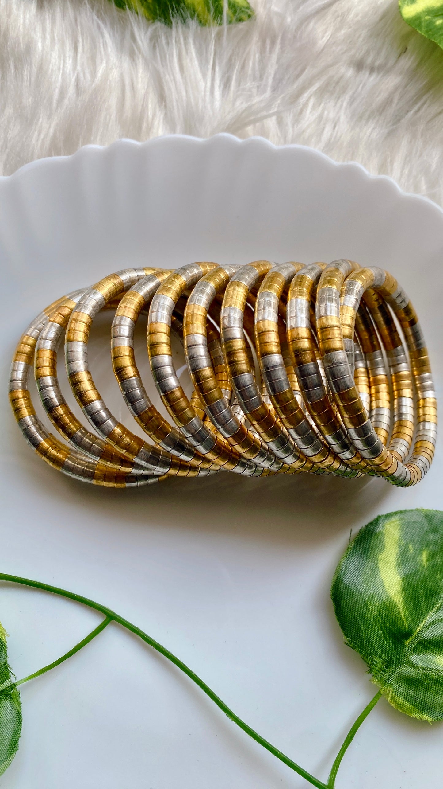 The Spiral Dual Tone Bangle