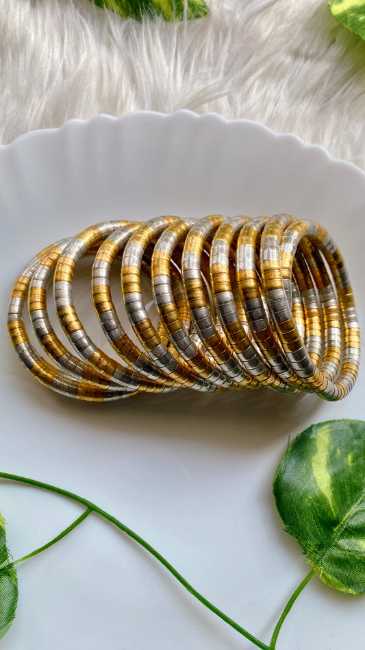 The Spiral Dual Tone Bangle