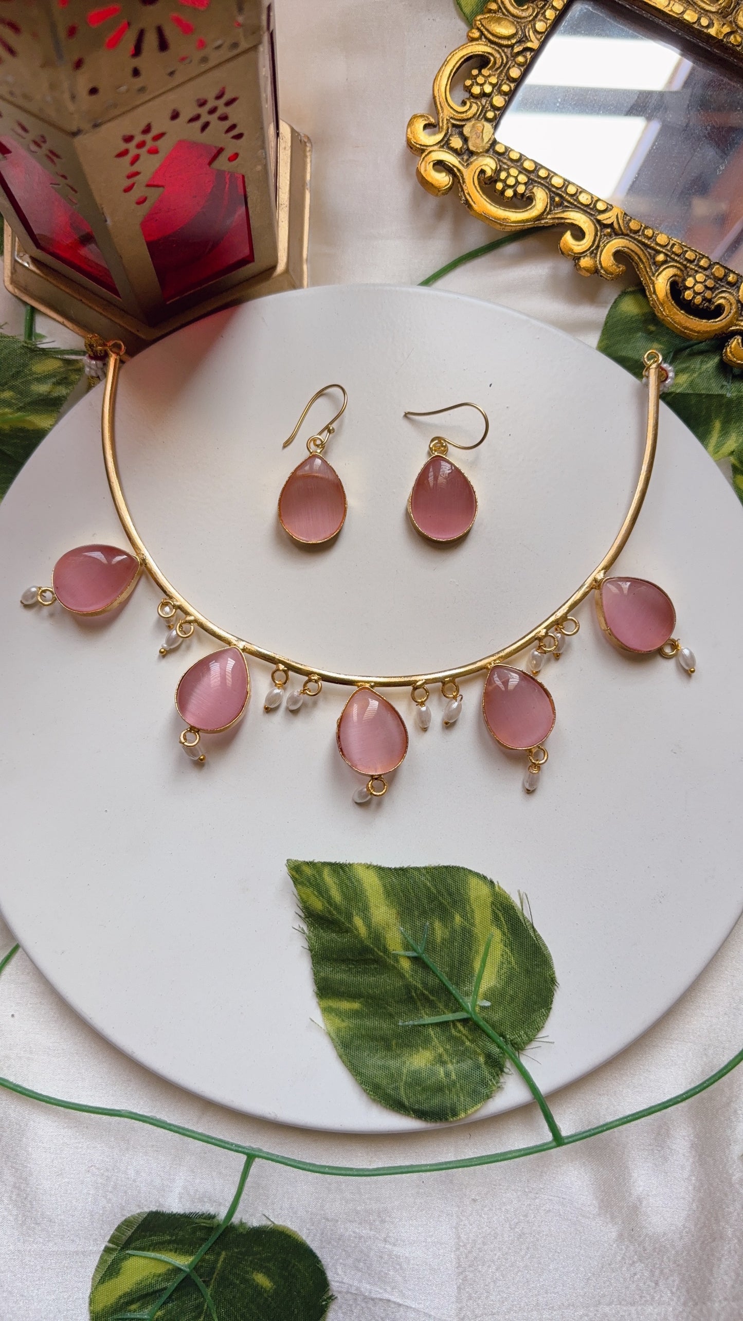 Akanksha Necklace - Pink