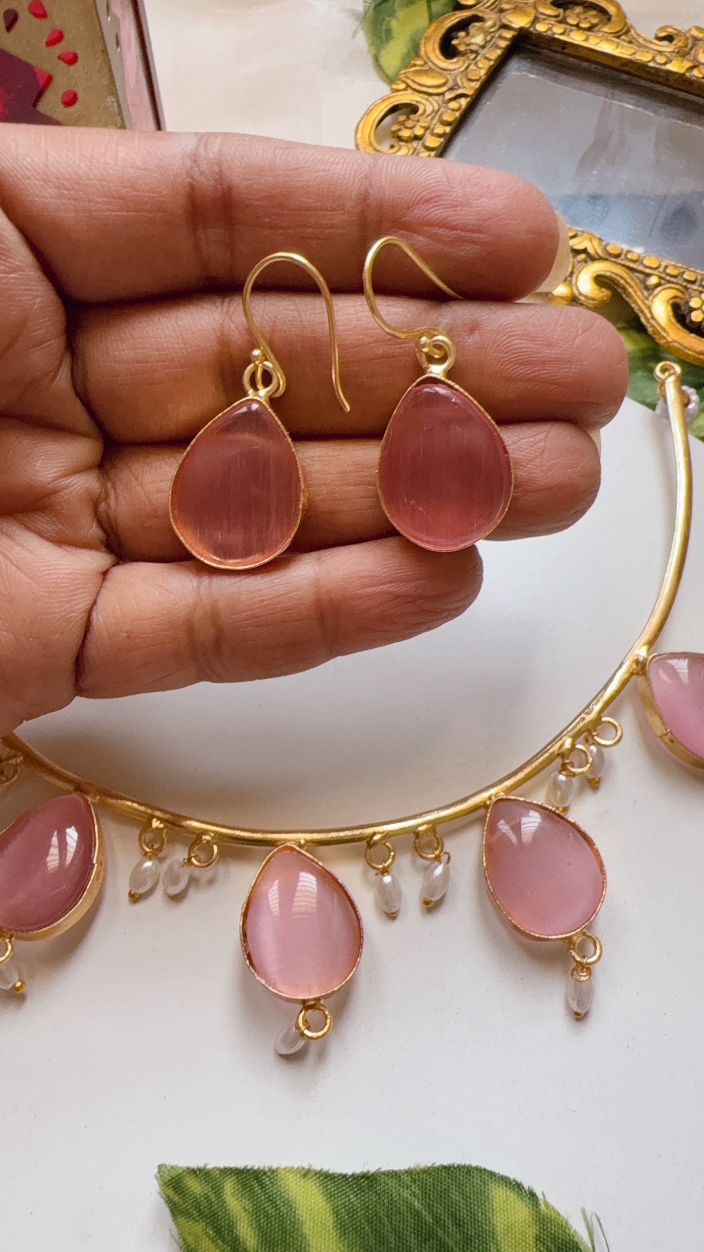 Akanksha Necklace - Pink