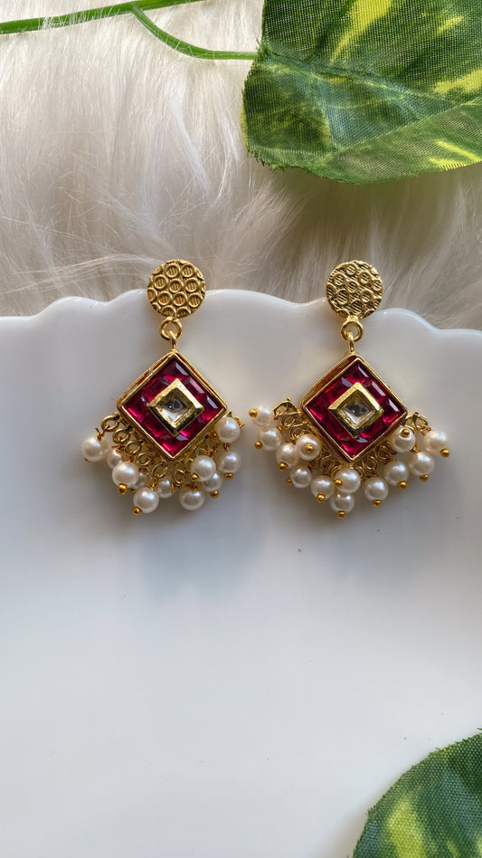 Rubina Pink Earrings
