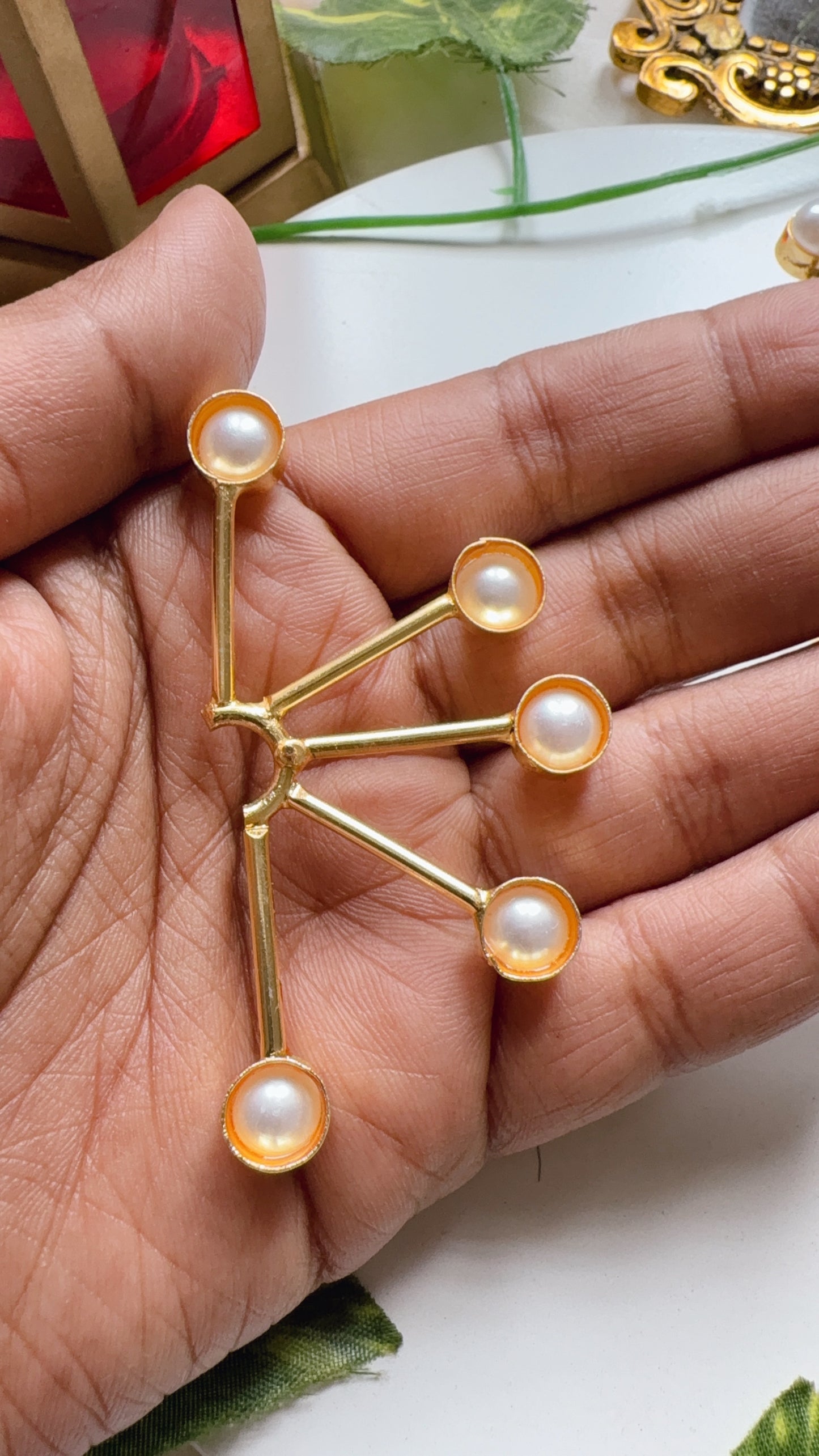 Pearl Lit Sun Earcuffs