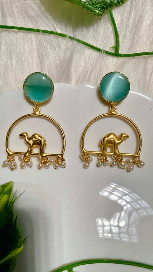 Dune Charm Earrings - Sky Blue