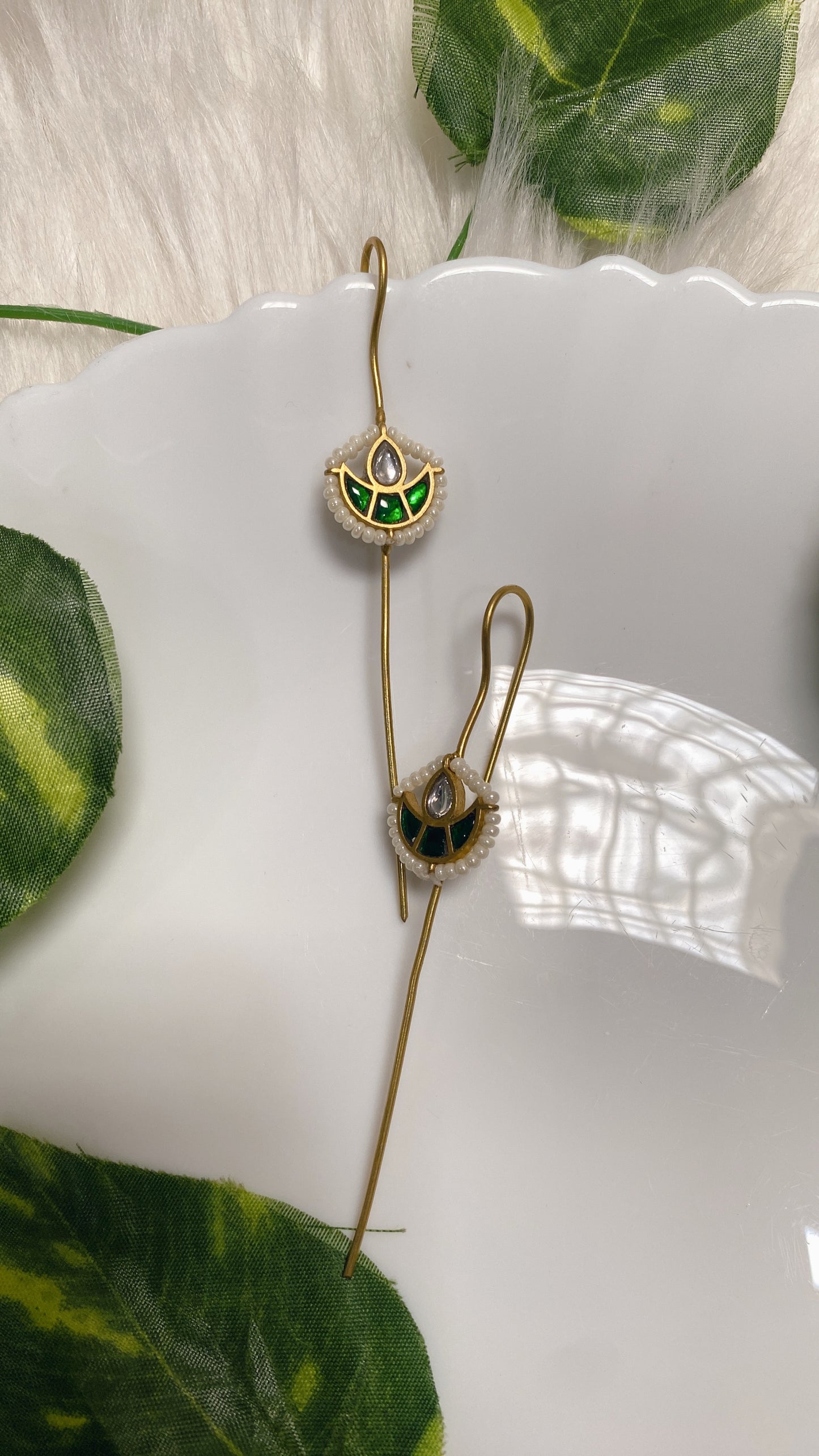 Nimisha Earcuffs -Green