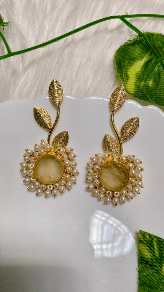 Alaya Beaded Petals Earrings